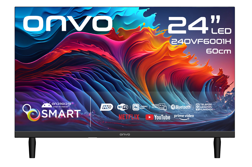 ONVO 24OVF6001H 24" ANDROİD SMART HD READY UYDULU TELEVİZYON