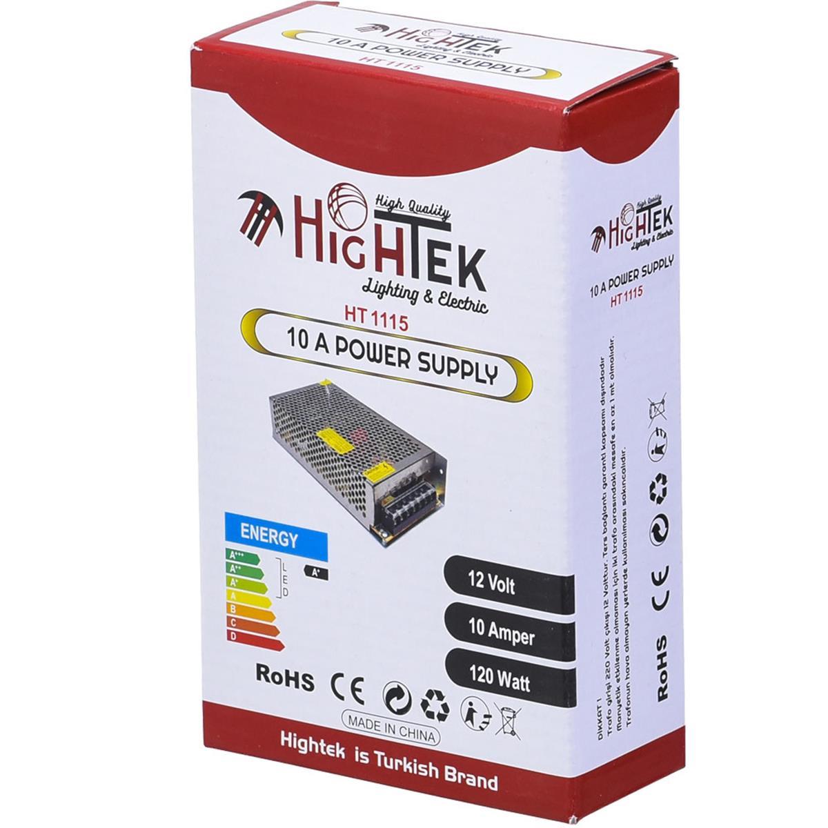 HIGHTEK HT-1115 12V 10A GÜVENLİK ADAPTÖR
