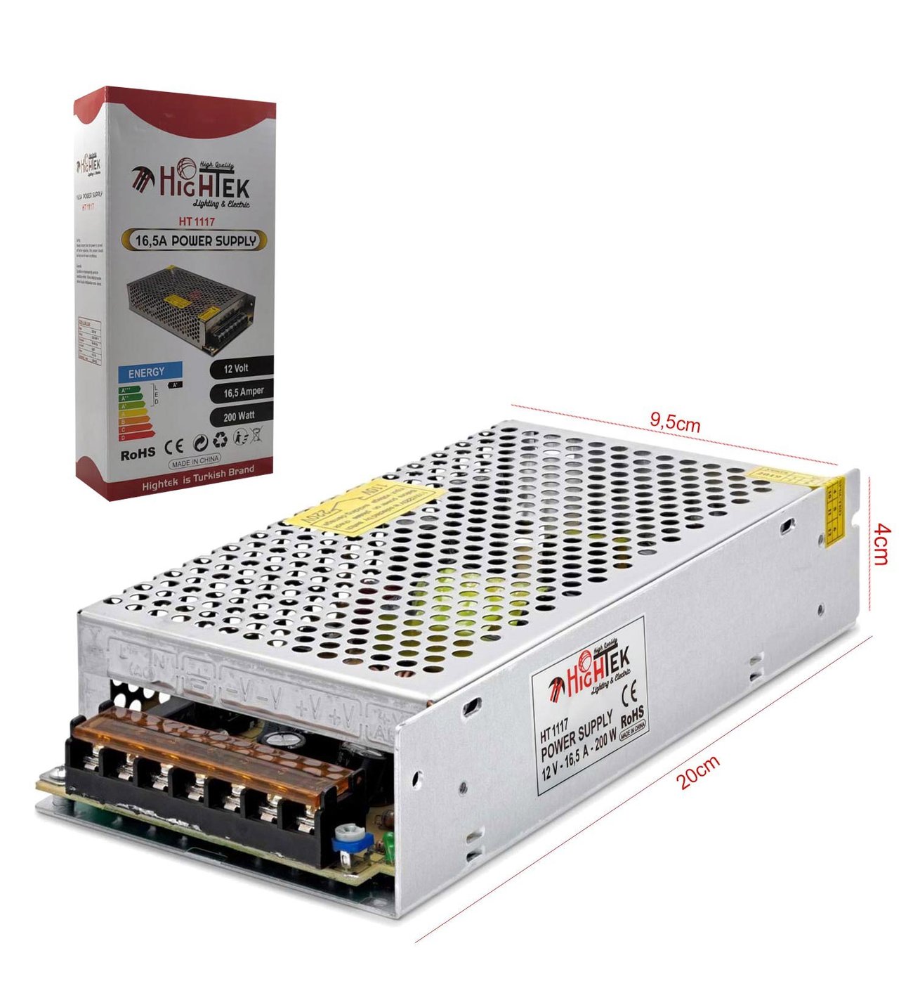 HIGHTEK HT-1117 12V 16,5A GÜVENLİK ADAPTÖR